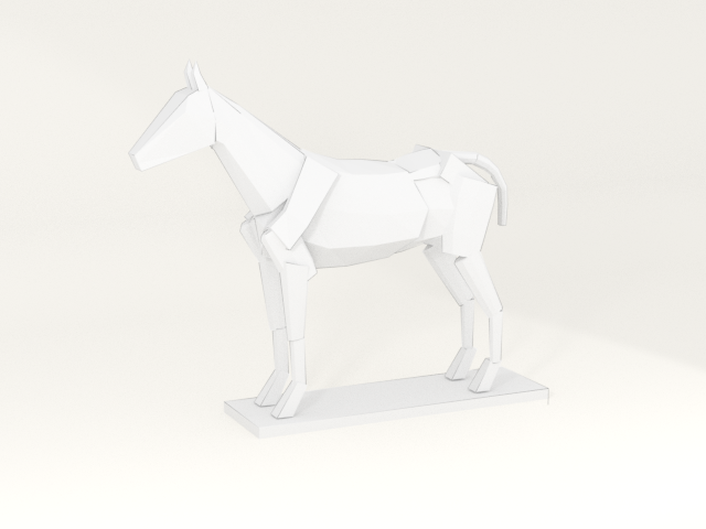 rendered horse