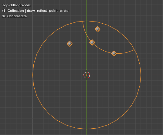 reflect point circle blender