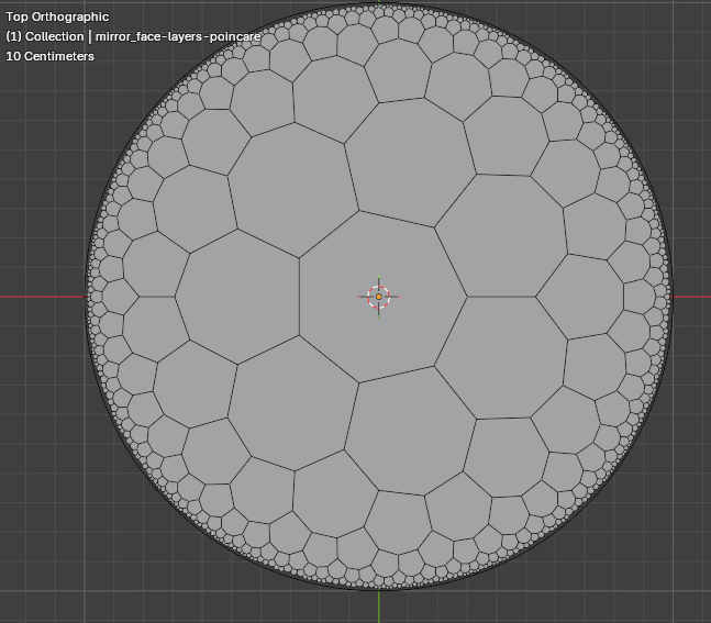 7,3 poincare tiling straight edges