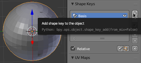 adding shape key